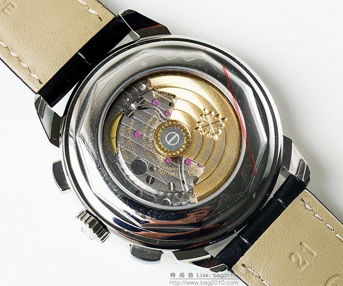 百達翡麗PATEK PHILPPE LS精品 超級複雜功能計時系列 機芯29-535升級版 全鋼鍍納米鉑金表殼 小牛皮帶 高檔男士腕表  wssb4228